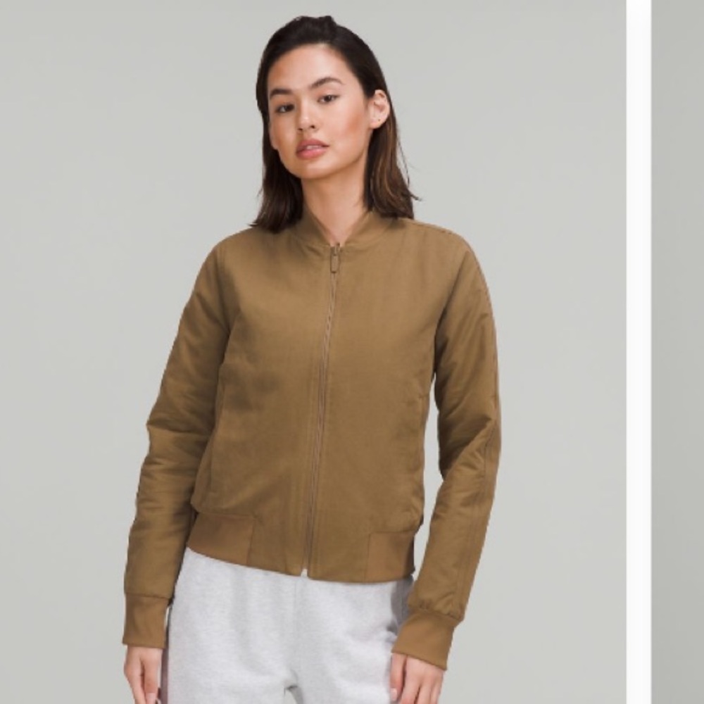 Lululemon Non-Stop cotton bomber jacket in artifact BNWOT